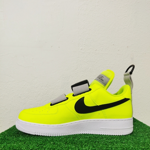 Nike Air Force 1 Utility Low Top Green Volt Shoes - Picture 4 of 8